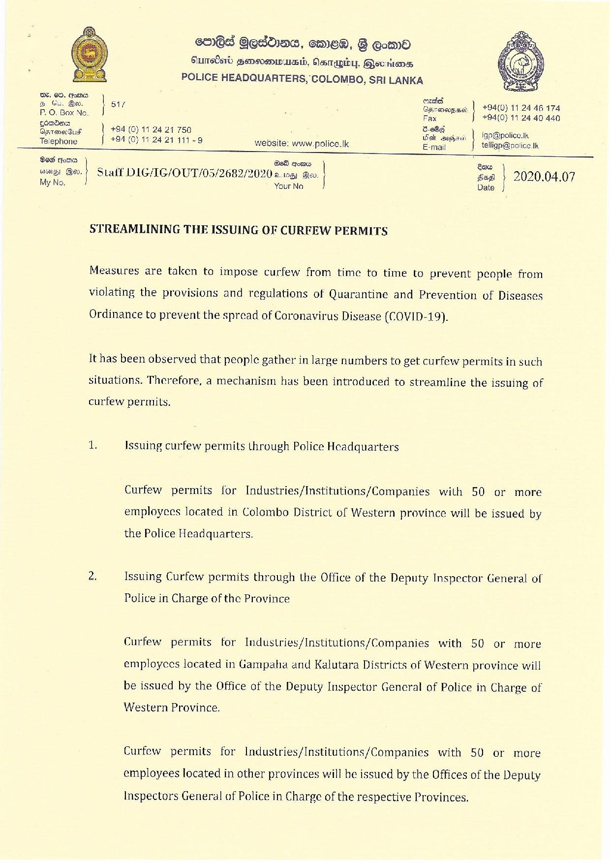 Streamlining The issuing of curfew permits English page 001