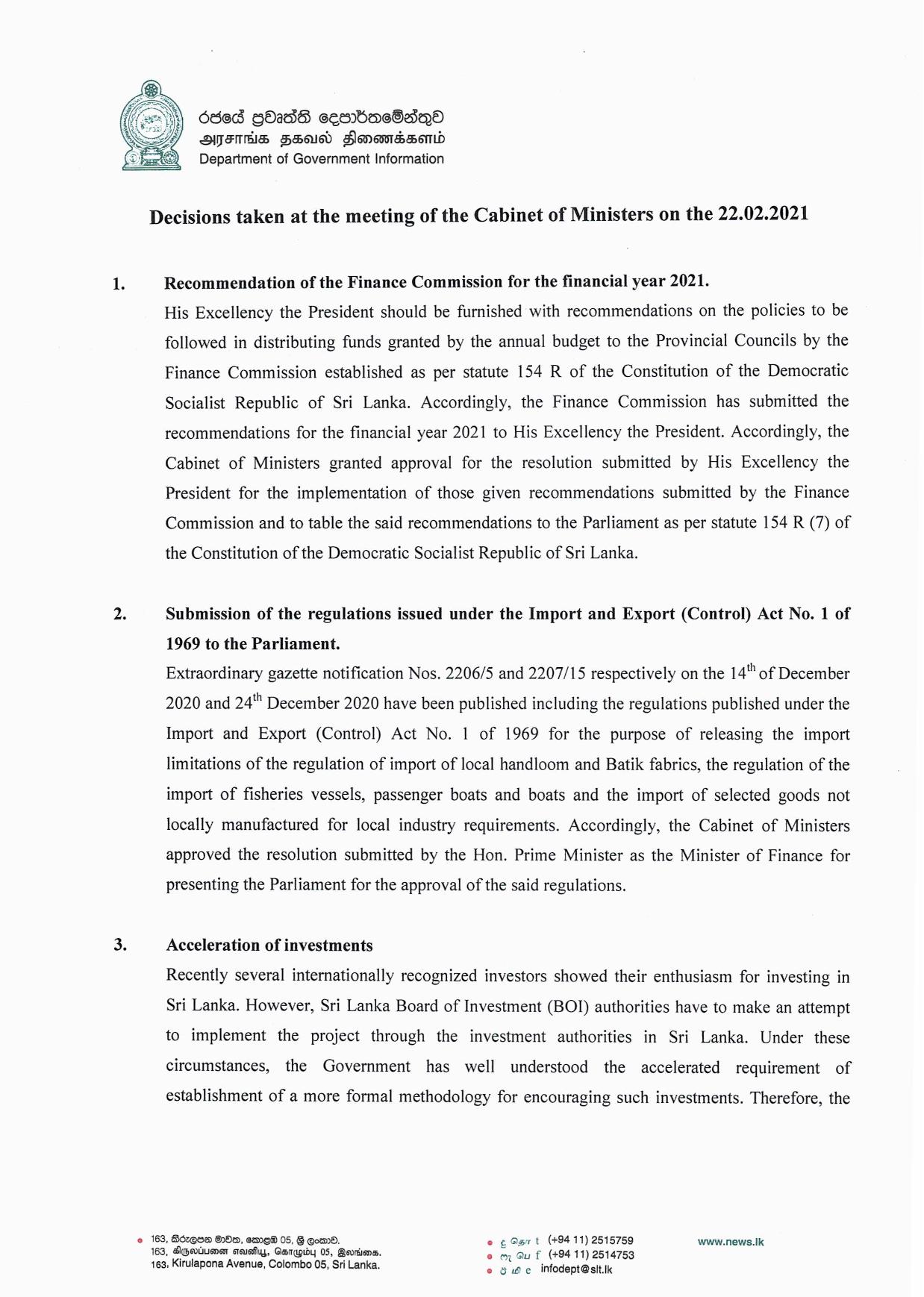 Cabinet Decision on 22.02.2021 Englihs page 001