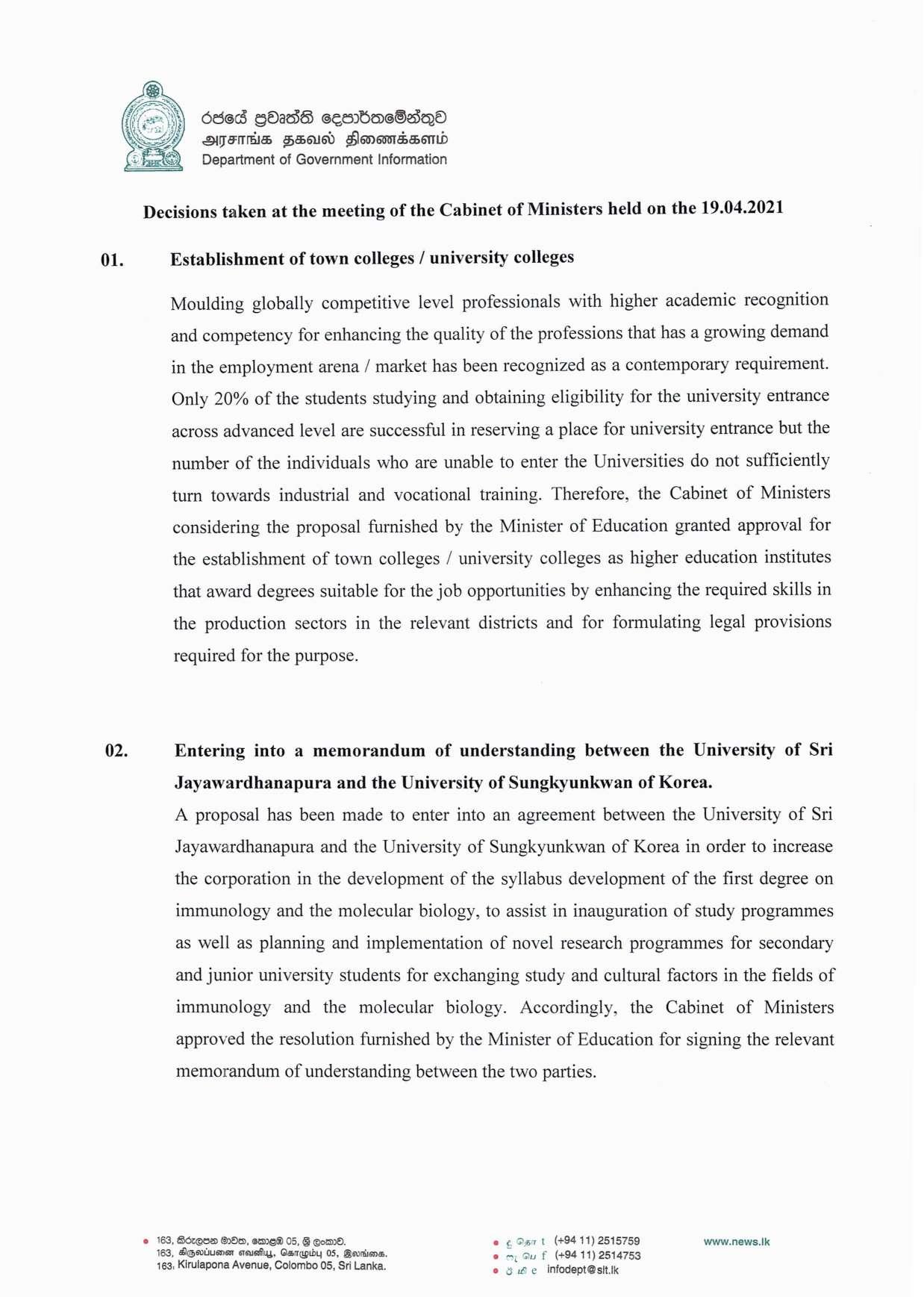 Cabinet Decision on 19.04.2021 English page 001