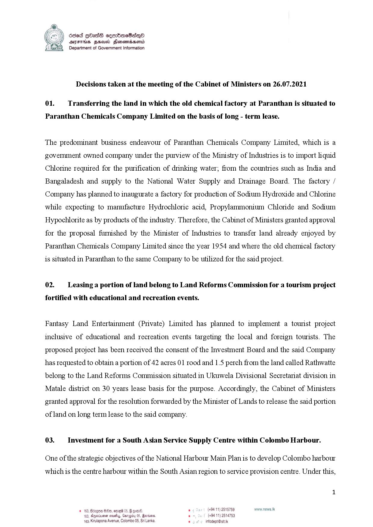 Cabinet Decision on 2021.07.26 English page 001