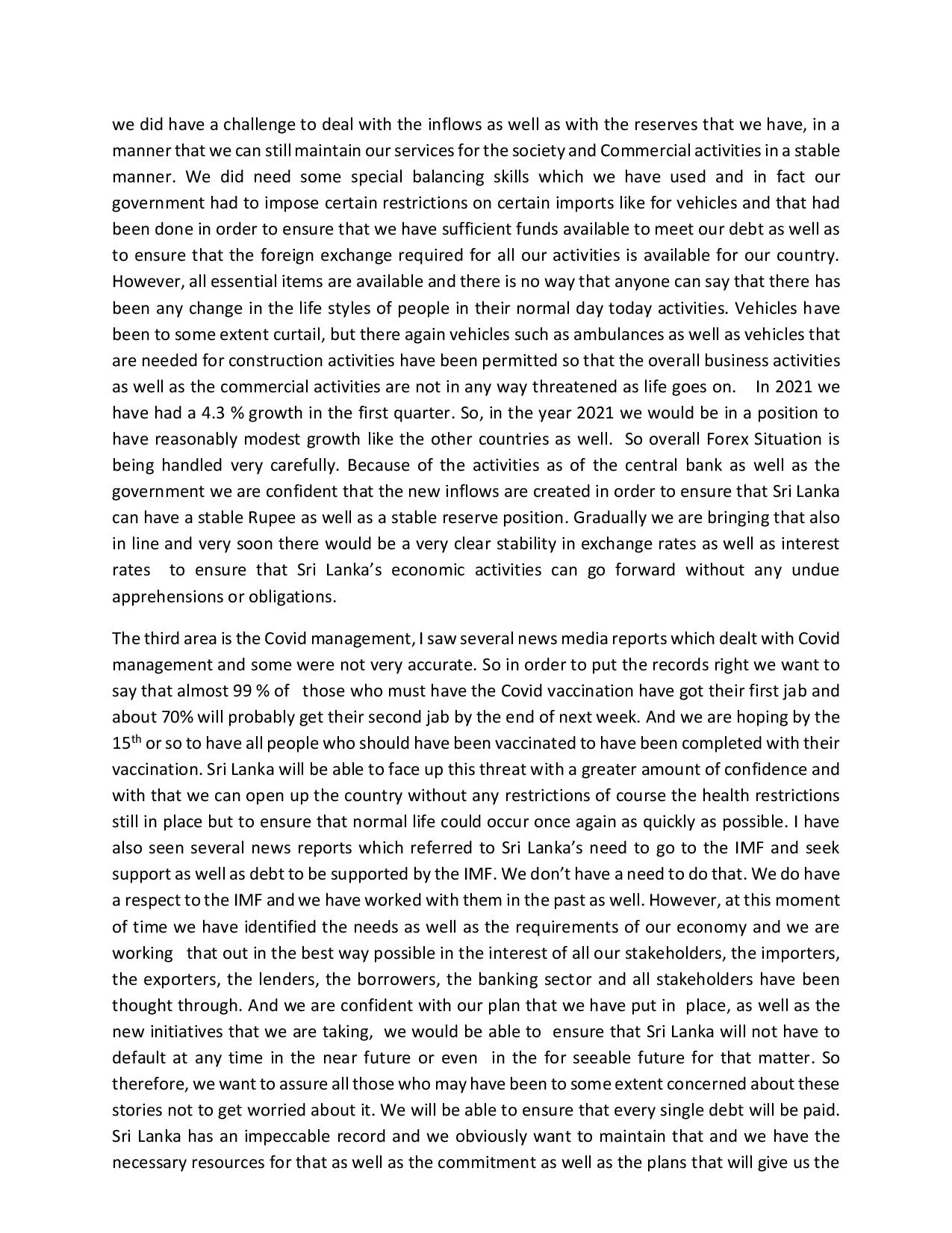 Hon. Ajith Niwad Kabral Speech page 002