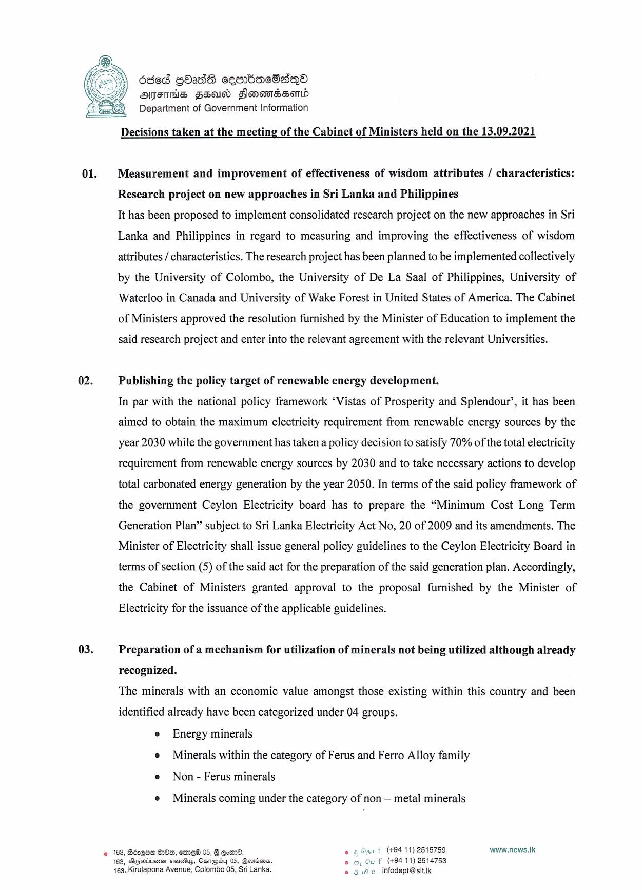 Cabinet Decision on 13.09.2021 English page 001