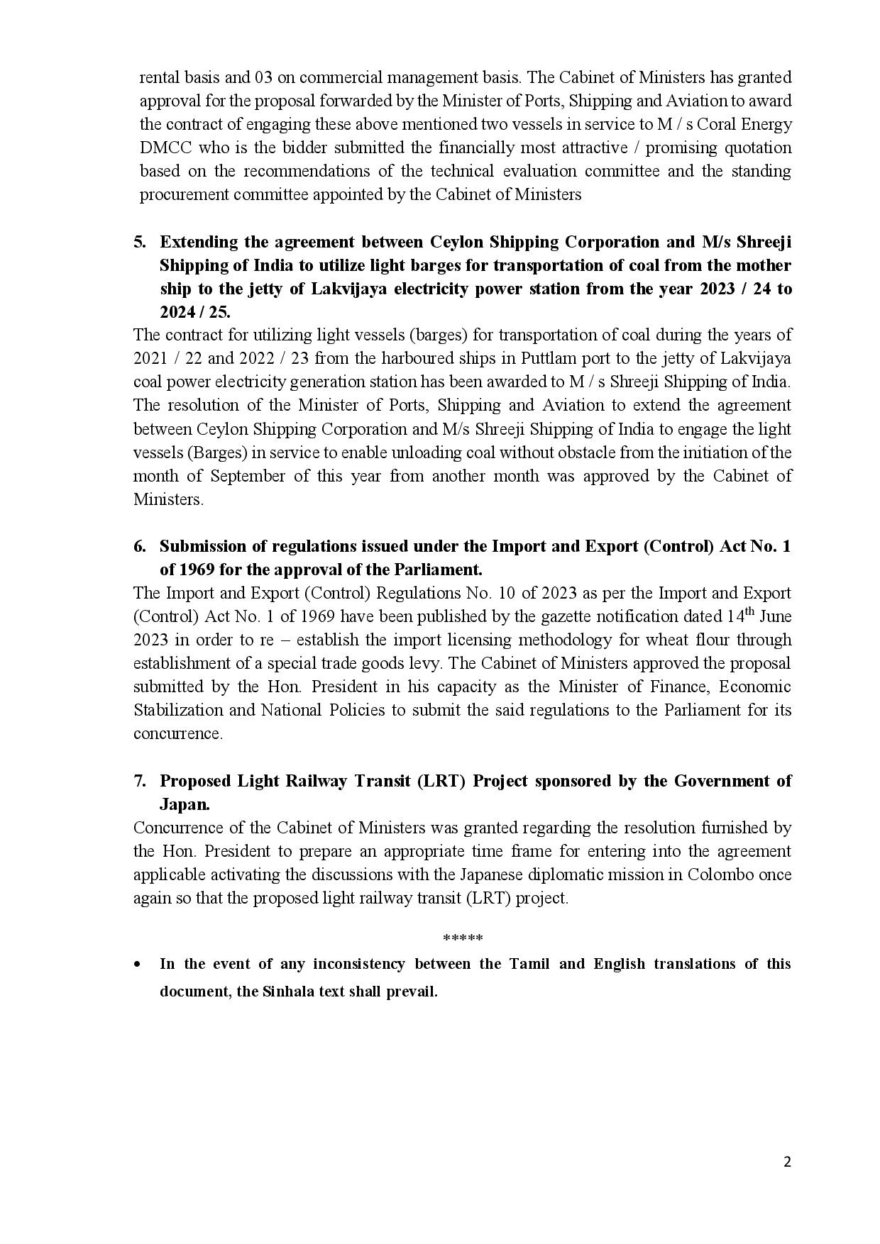 Cabinet Decisions on 04.07.2023 English page 002