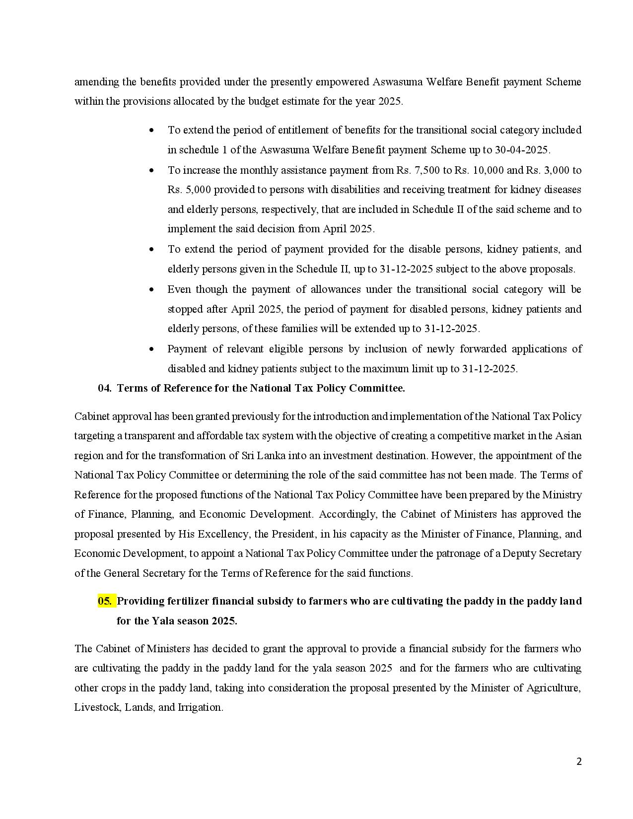 Cabinet Decisions on 17.03.2025 E page 002