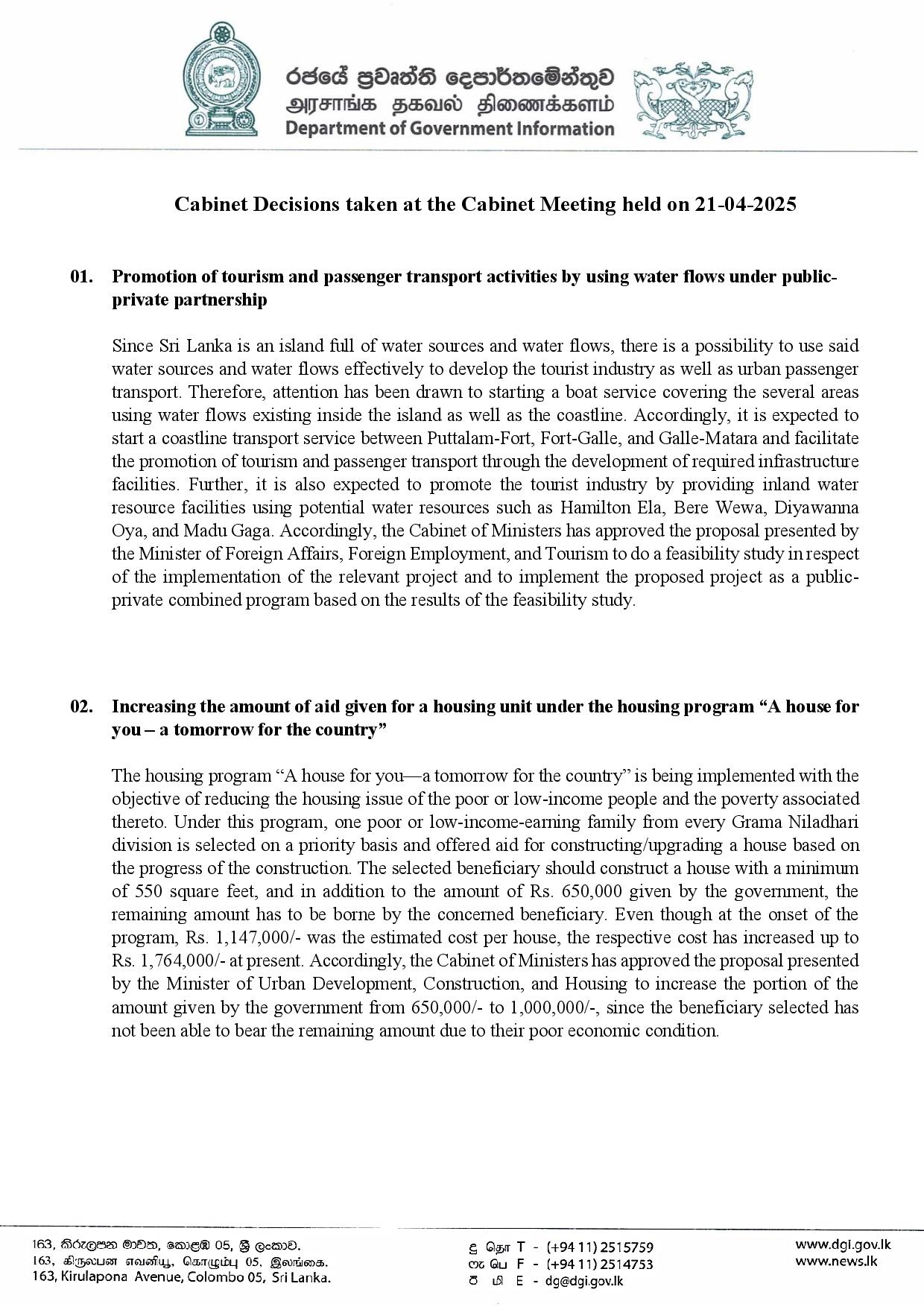Cabinet decision on 21.04.2025 English 1 page 001