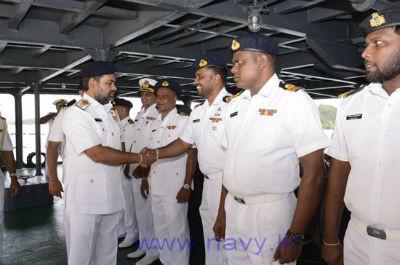 Sri Lankan Navy ships leave for SLINEX 2017 in India2017 9 6
